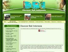 Tablet Screenshot of discover-bali-indonesia.com